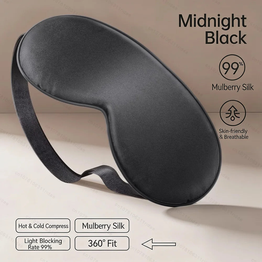 Blackout Eye Mask, Imitation Silk Sleep Eye Mask, Elastic Strap, Travel Nap Eyes Mask, Eye Protection Travel Eye Mask Help Sleep