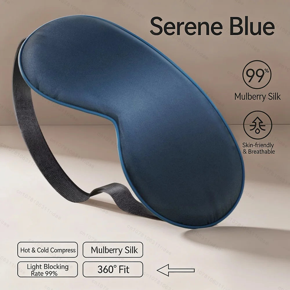 Blackout Eye Mask, Imitation Silk Sleep Eye Mask, Elastic Strap, Travel Nap Eyes Mask, Eye Protection Travel Eye Mask Help Sleep