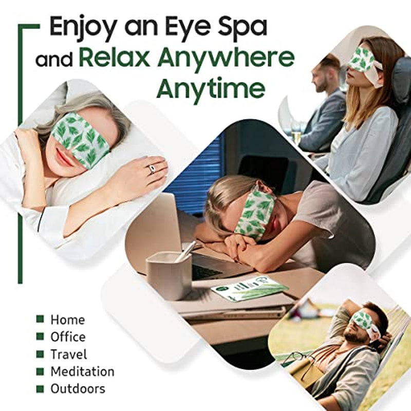 Steam Eye Mask, 30 Packs Heated Eye Mask, Self Heating Disposable SPA Warm Compress for Eyes （Lavender & Unscented & Tea Tree）