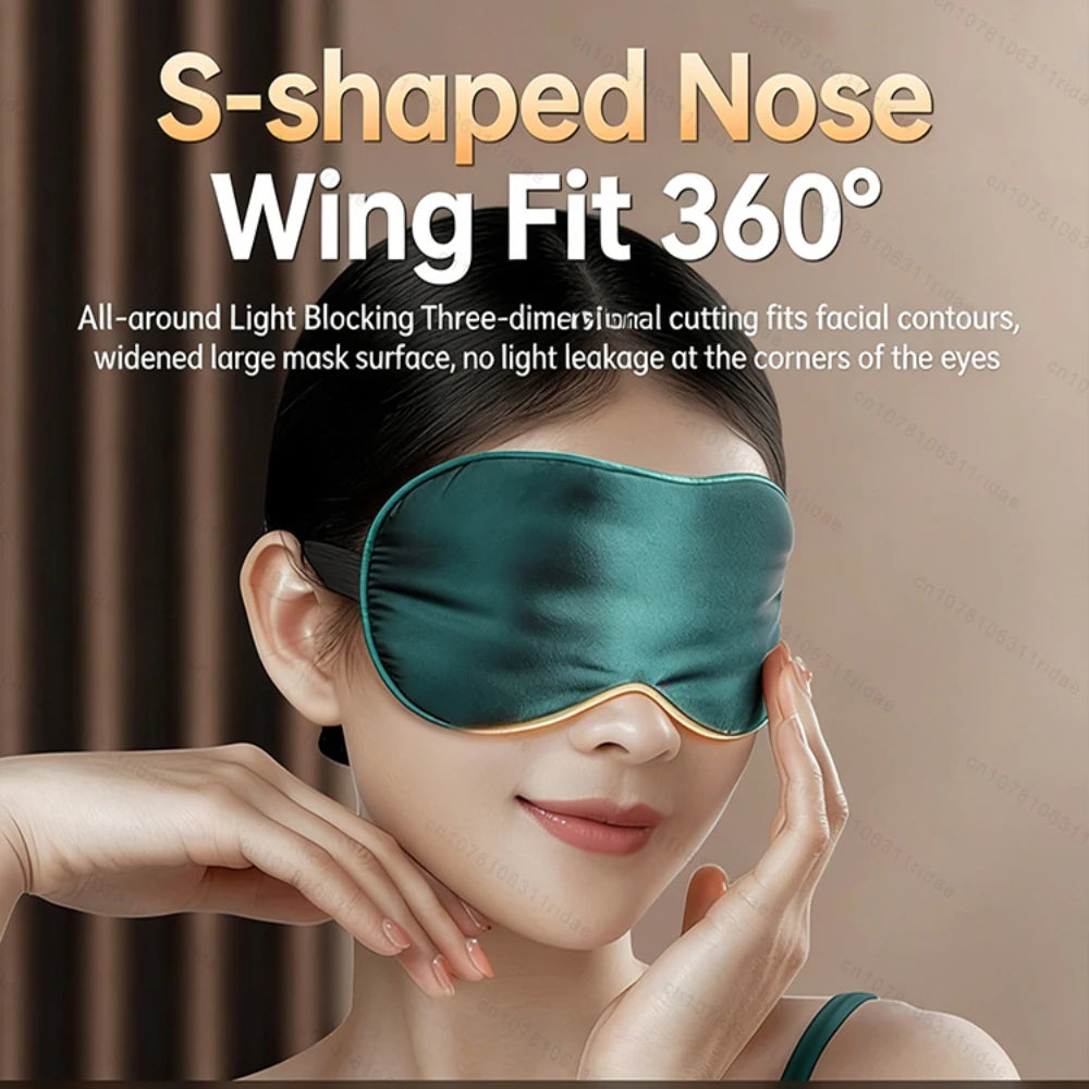 Blackout Eye Mask, Imitation Silk Sleep Eye Mask, Elastic Strap, Travel Nap Eyes Mask, Eye Protection Travel Eye Mask Help Sleep